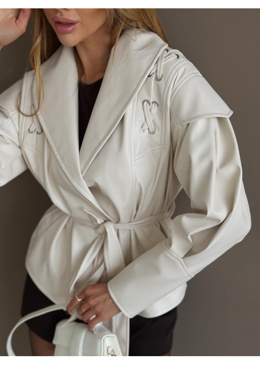 Стильна куртка з еко-шкіри