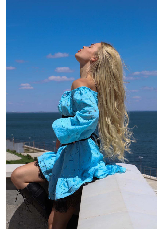 БАВОВНЯНА СУКНЯ З КОРСЕТОМ