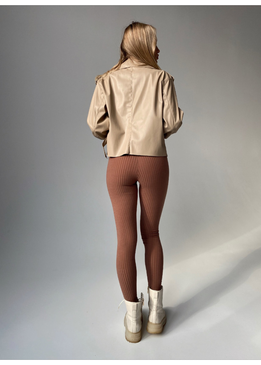 Шкіряна oversize курточка