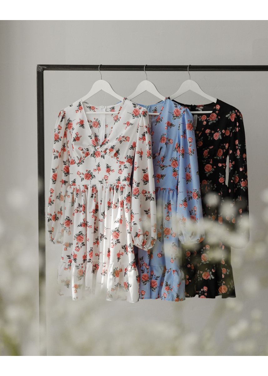 Мила сукня з пишною спідничкою з оборкою