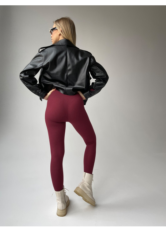 Шкіряна oversize курточка